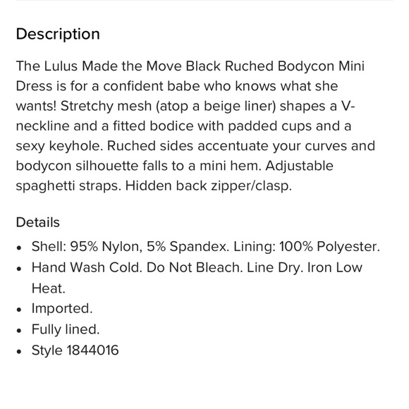 On Trend [Lulus] Sexy NWT Ruched Black Mesh Overlay Bodycon Mini Dress | Small - Picture 7 of 14